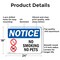 Signmission No Smoking No Pets OSHA Notice Sign, Aluminum, 24in W x 18in L, 2PK OS-2PACK-NS-A-1824-L-14806 - alternate 7